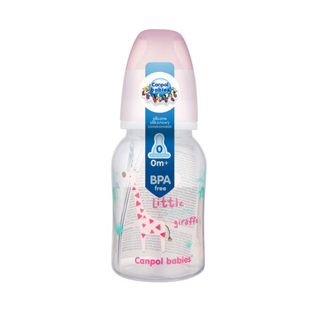 Biberon cu gat ingust Pp Africa, 120 ml, Canpol 504675