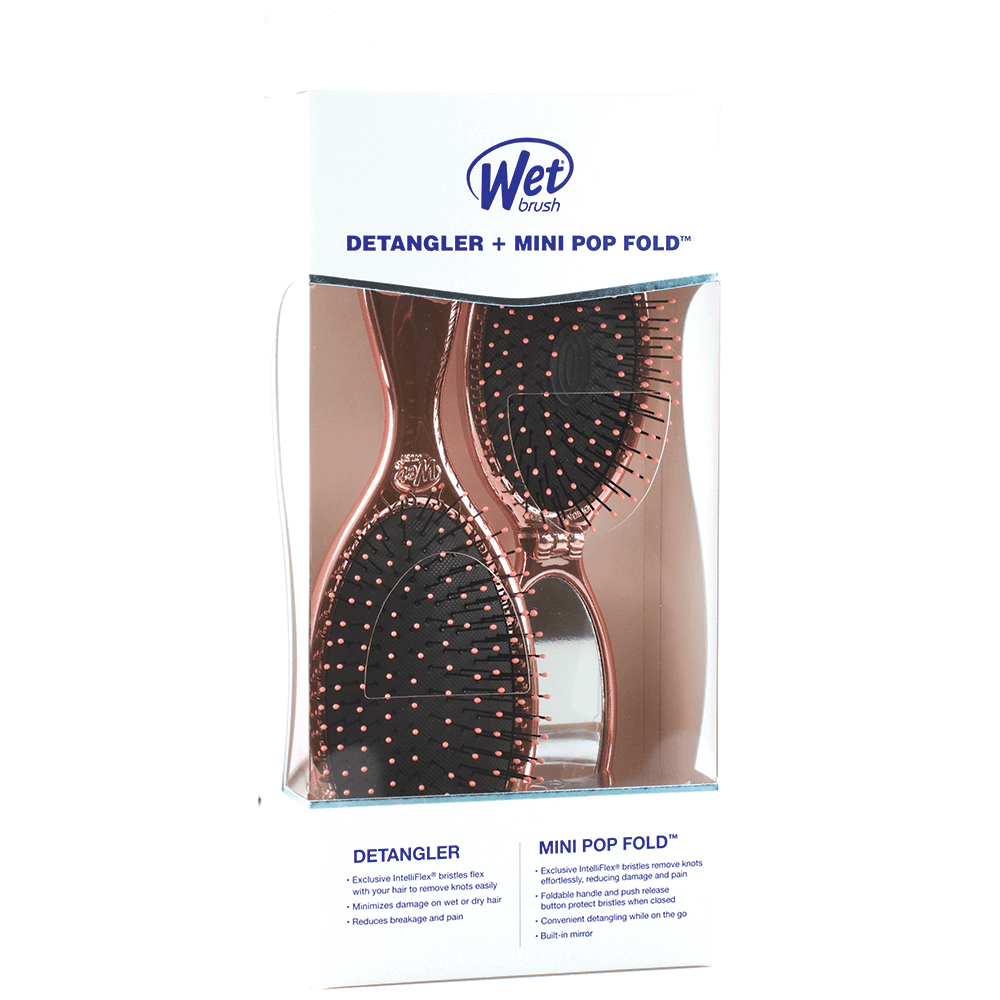 Set perii de par Rose Gold, Wet Brush