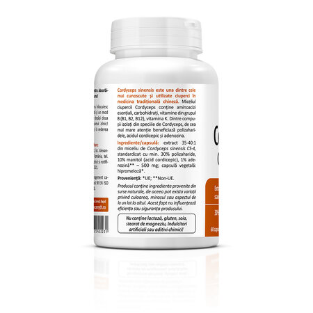 Cordyceps CS-4, 500 mg, 60 capsule, Zenyth 772818