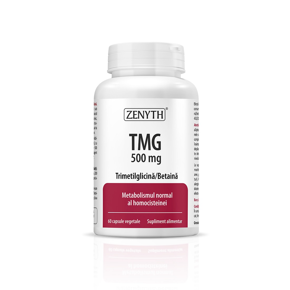 TMG 500 mg, 60 capsule, Zenyth