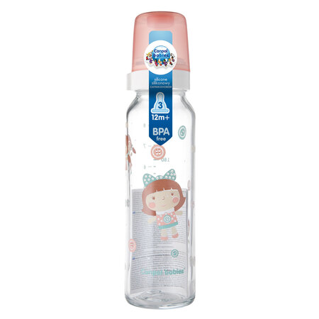 Biberon sticla cu design, 240 ml, Canpol 504916