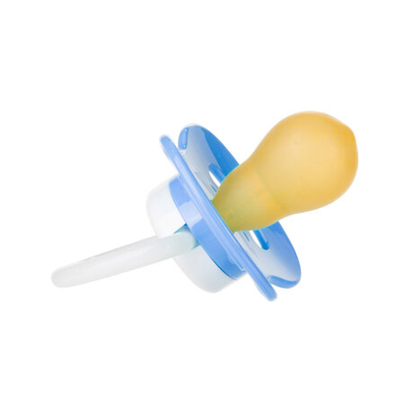 Suzeta rotunda din latex Bunny & Company, 6-18 luni, 1 bucata, Blue, Canpol Babies 505112