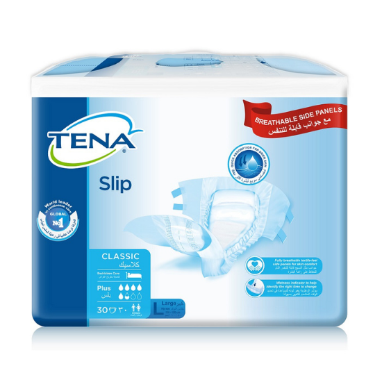 Scutece pentru adulti Slip Classic Plus 4, marimea L, 30 bucati, Tena