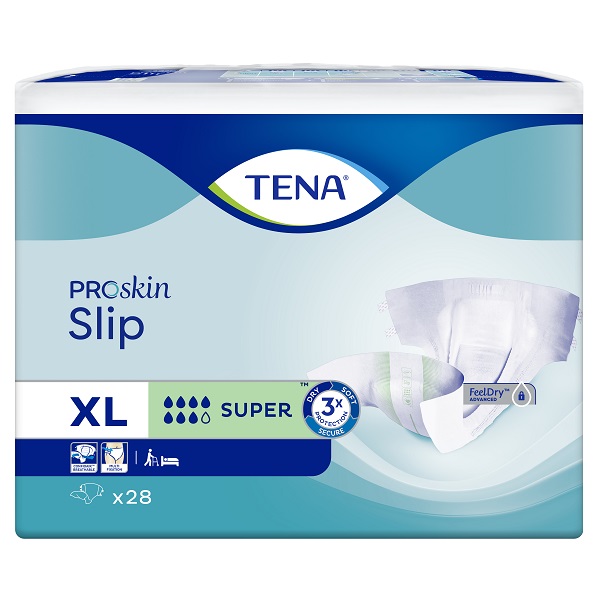 Scutece pentru adulti Slip ProSkin Super, masura XL, 28 bucati, Tena