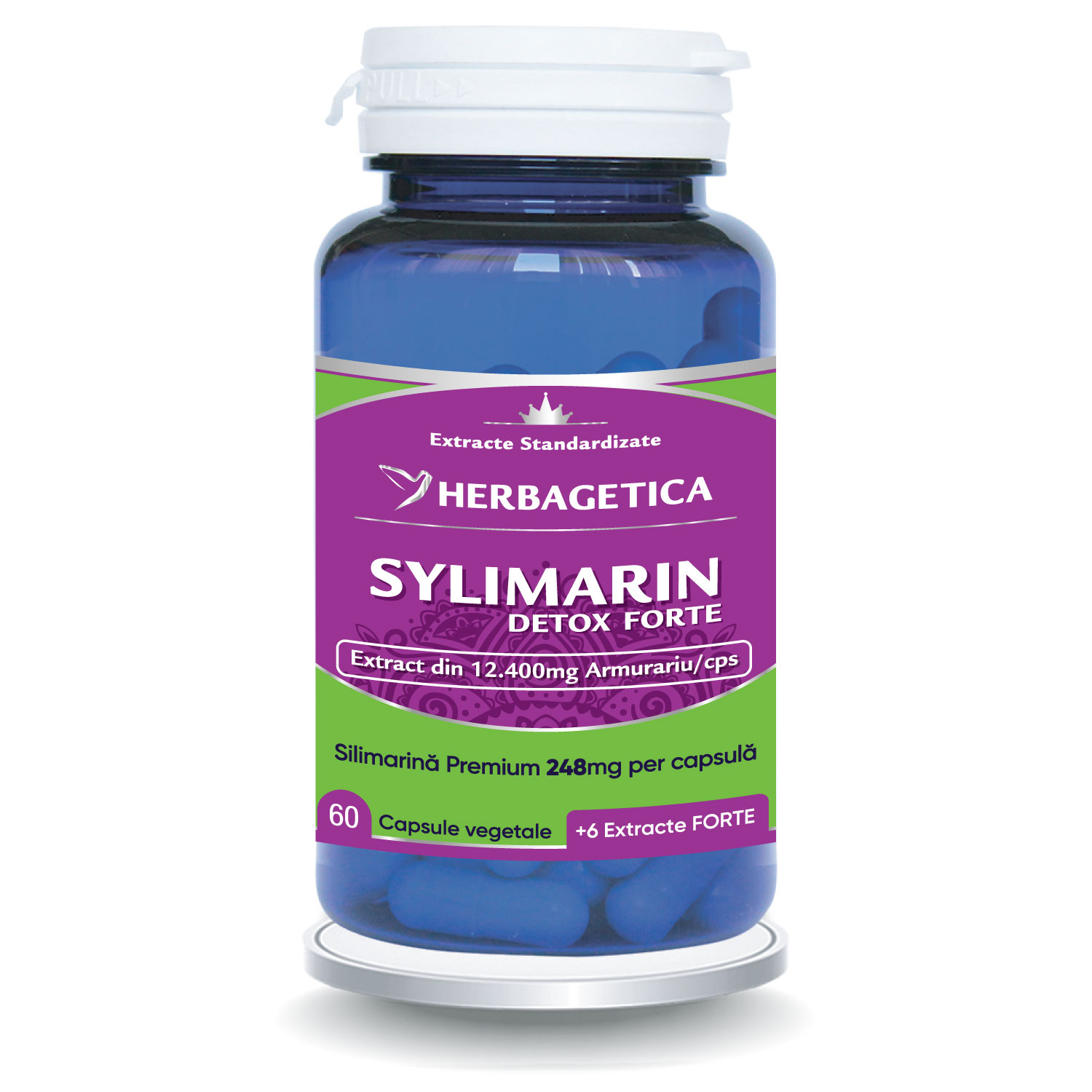 Silymarin Detox Forte, 60 capsule, Herbagetica