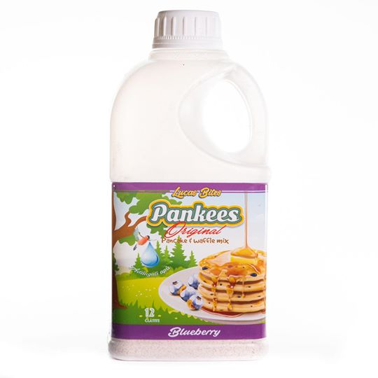 Mix faina pentru clatite si wafe Blueberry Pankees, 290 g, Lucas Bites