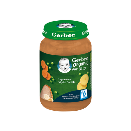 Piure bio din  Legume cu vitel si cartofi