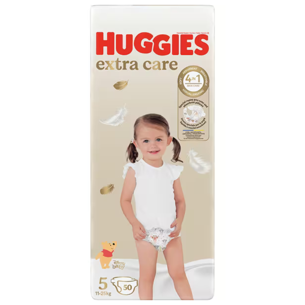 Scutece Nr.5 Extra Care, 11-25 kg, 50 buc, Huggies