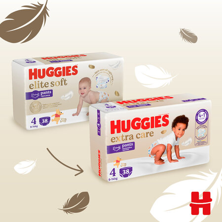 Scutece Pants Nr.4 Extra Care, 9-14 kg, 38 buc, Huggies 668051