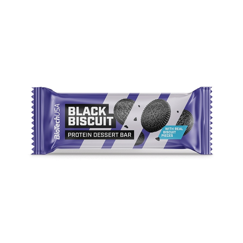 Baton proteic Black Biscuit, 50 g, BioTech USA