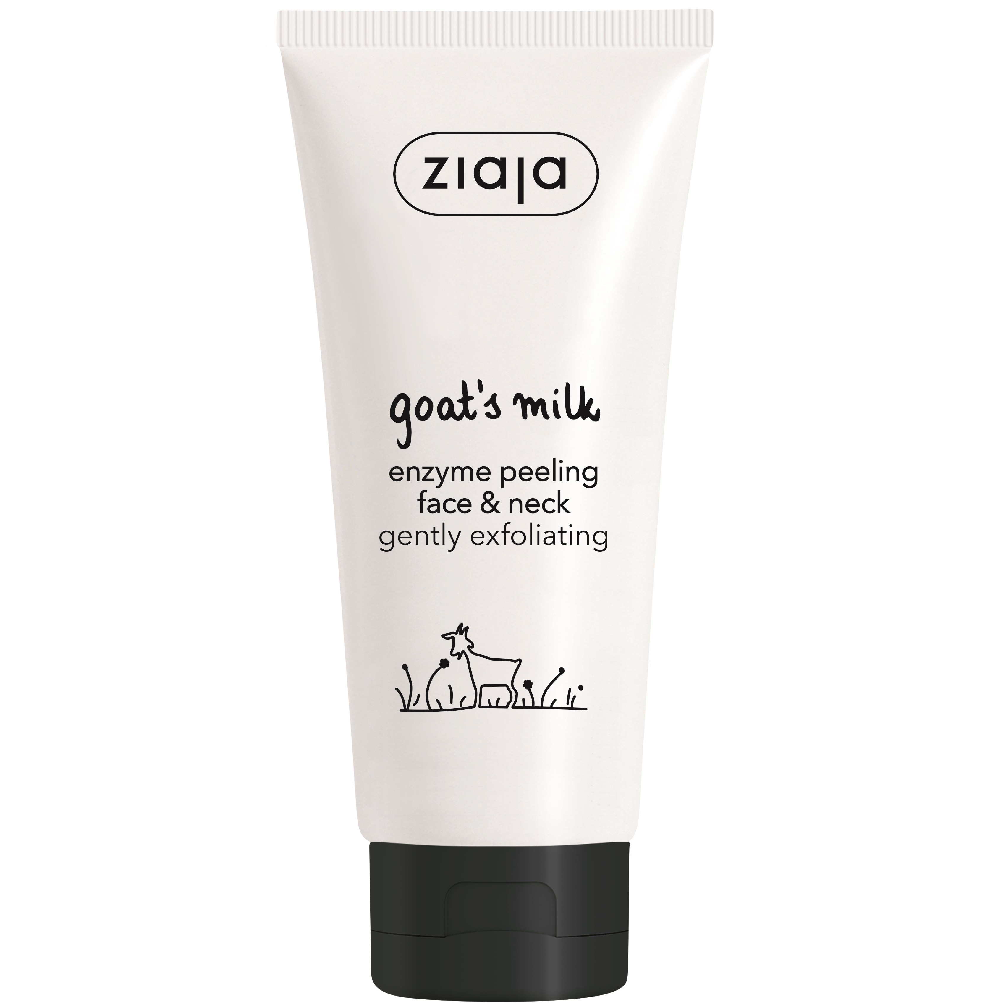 Peeling cu enzime pentru fata si gat Goat's Milk, 75 ml, Ziaja