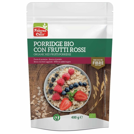 Porridge cu fructe rosii, 400 gr