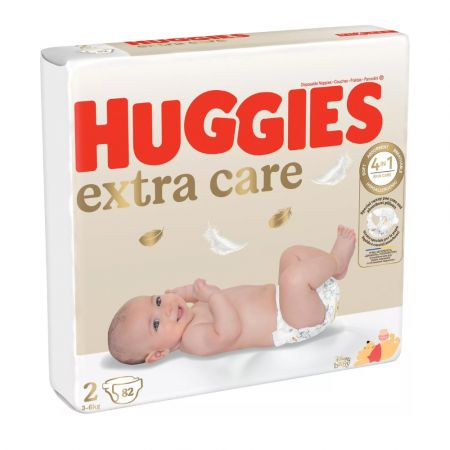 Scutece de schimb Elite Soft 2, 4-6 kg, 82 buc, Huggies