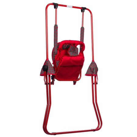 Leagan mini cu patar reglabil, Red/Grey