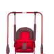 Leagan mini cu patar reglabil, Red/Grey, Top Kids 505846