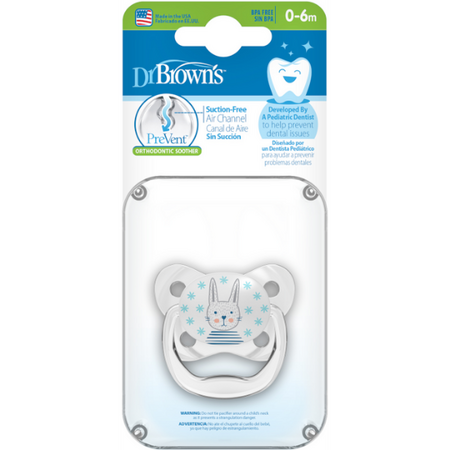Suzeta din silicon cu capac PreVent, 0-6 luni, Dr. Browns 505906