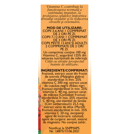 Vitamina C naturala, 60 capsule, Fares 721483