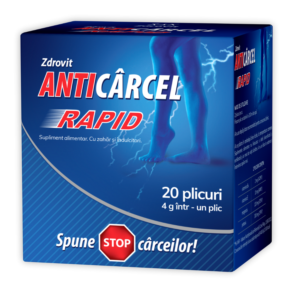 Anticarcel Rapid, 20 plicuri, Zdrovit