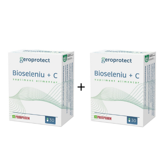 Bioseleniu + Vitamina C, 30 + 30 capsule, Parapharm