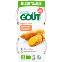 Piure bio din cartofi dulci, +4 luni, 2x120 g, Good Gout