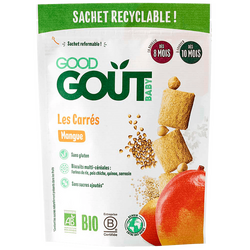 Mini biscuiti bio cu mango, +8 luni, 50 g, Good Gout