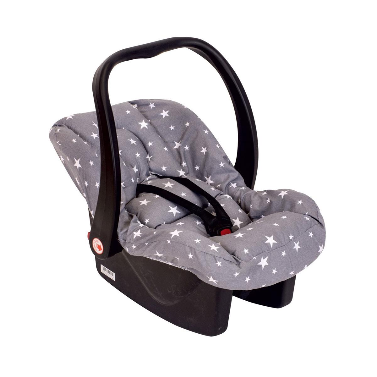 Husa de protectie cu reductor pentru scoica auto Grey Stars, 0-13 kg, SeviBebe