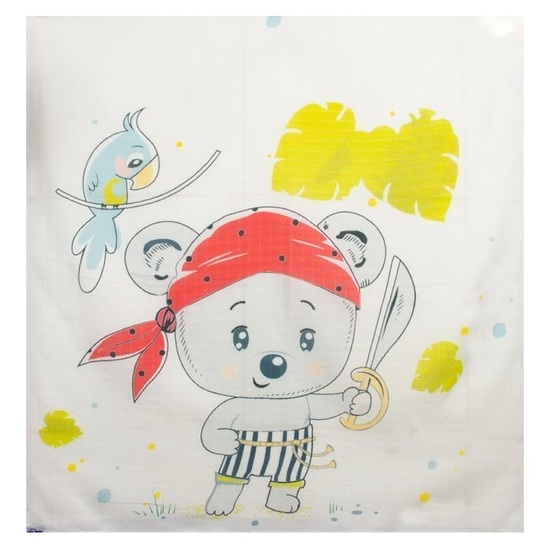 Set 2 museline din bumbac Pirate, 70x55cm