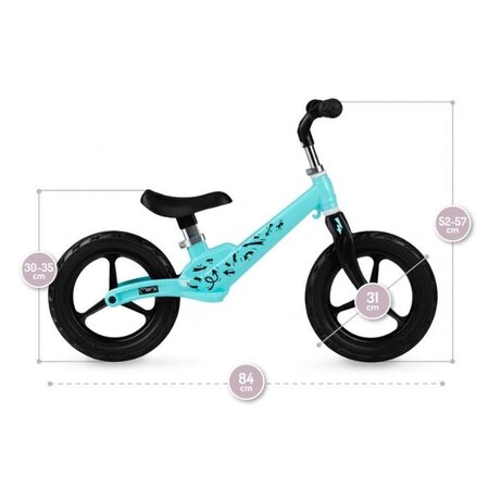 Bicicleta fara pedale Ulti, Turquoise Arrow, Momi 506261