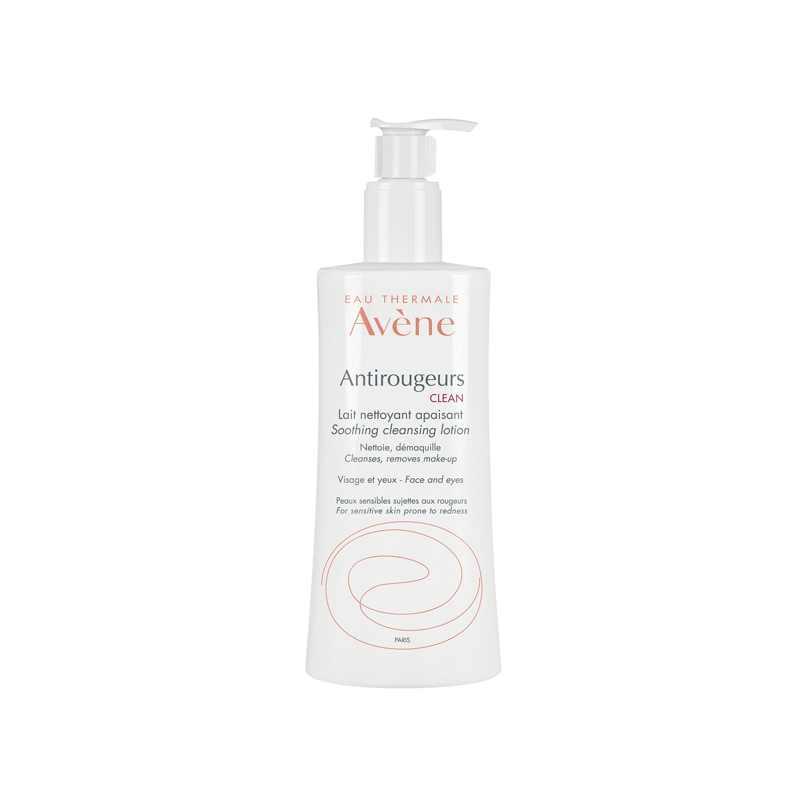 Lapte de curatare calmant anti-roseata Antirougeurs, 400 ml, Avene