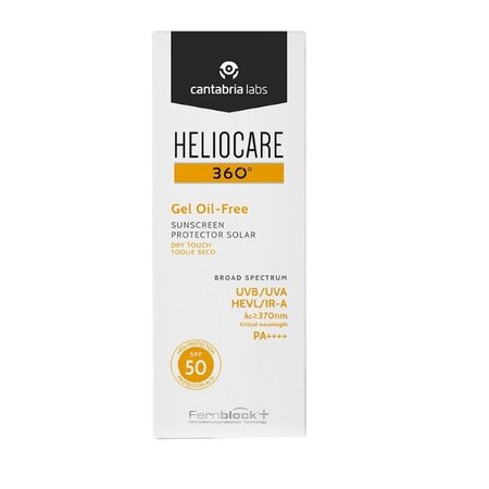 Gel cu textura neuleioasa pentru protectie solara SPF50 Heliocare 360º, 50 ml, Cantabria Labs 506341
