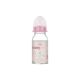 Biberon din sticla decorat, 0-24 luni, 120 ml, BabyNova 741660