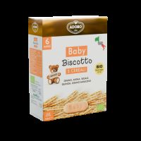 Biscuiti Bio pentru bebelusi 5 cereale, 100 gr, 6 luni+, 100 g, Adoro Bimbi