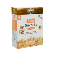 Biscuiti Bio pentru bebelusi 5 cereale, 100 gr, 6 luni+, 100 g, Adoro Bimbi