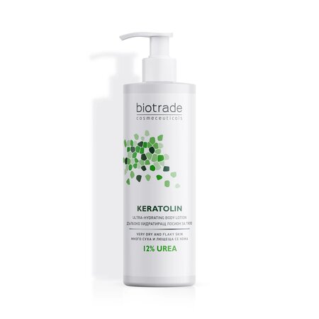 Lotiune de corp pentru piele foarte uscata Keratolin Body 12% Uree, 400 ml, Biotrade