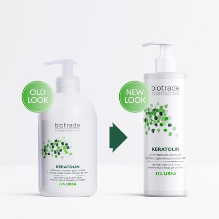 Lotiune de corp pentru piele foarte uscata Keratolin 12% Uree, 400 ml, Biotrade 812068