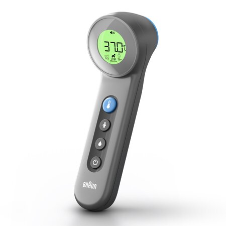 Termometru fara contact si cu contact Age Precision Black Edition, BNT400B, Braun 683964