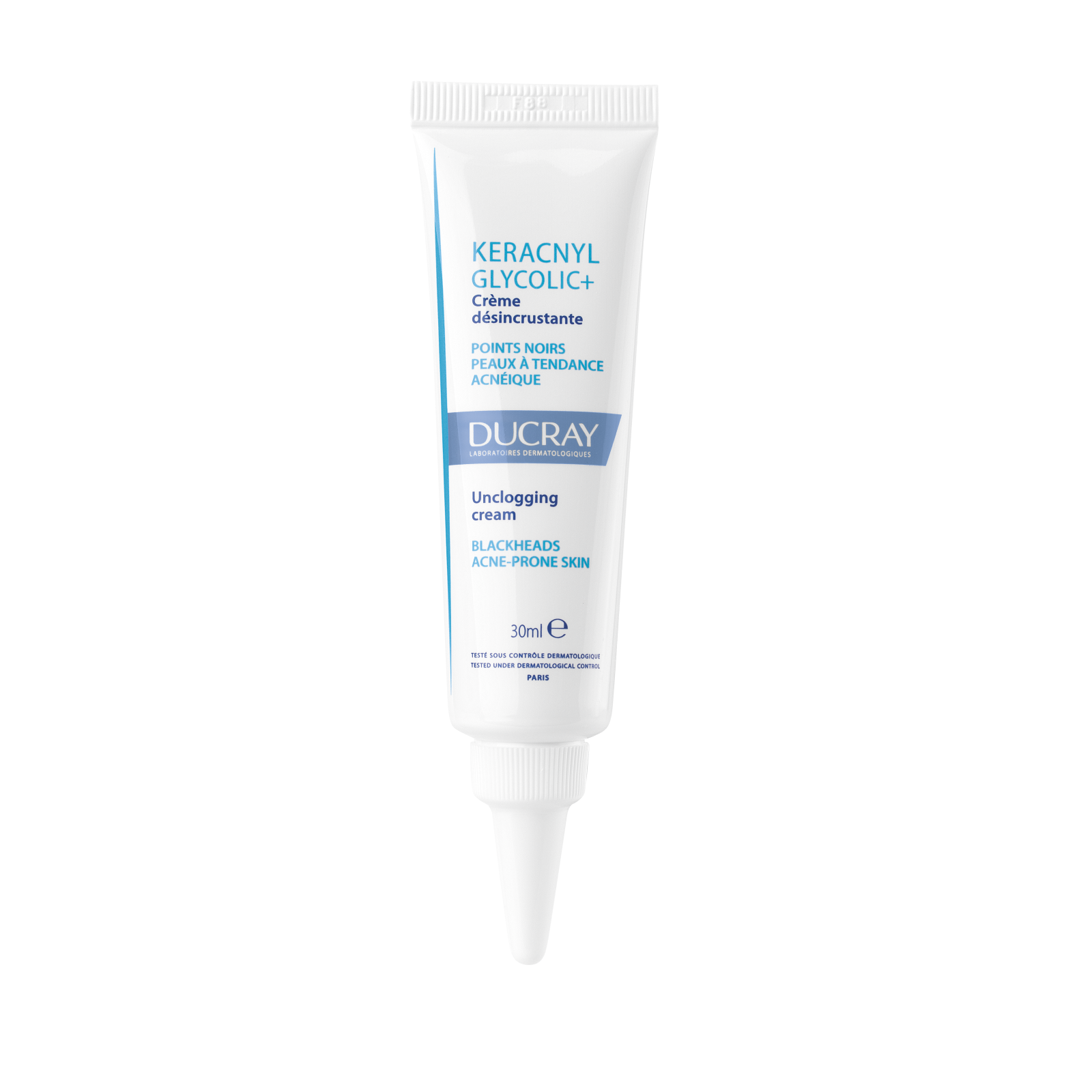 Crema de curatare pentru tenul cu tendinta acneica Keracnyl Glycolic Control, 30 ml, Ducray