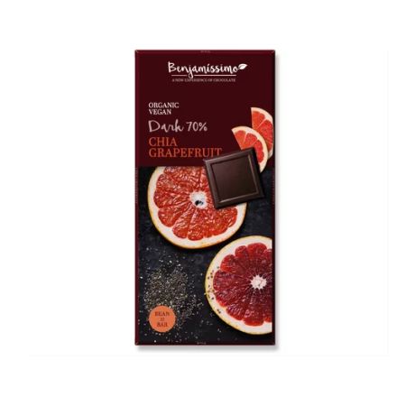 Ciocolata cu chia si grapefruit bio, 70g