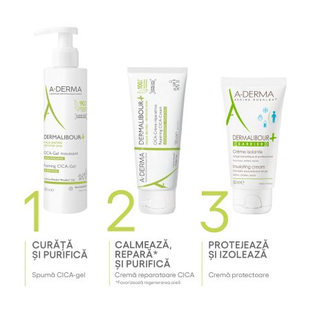 Crema reparatoare pentru piele iritata Dermalibour+, 100 ml, A-Derma 605969