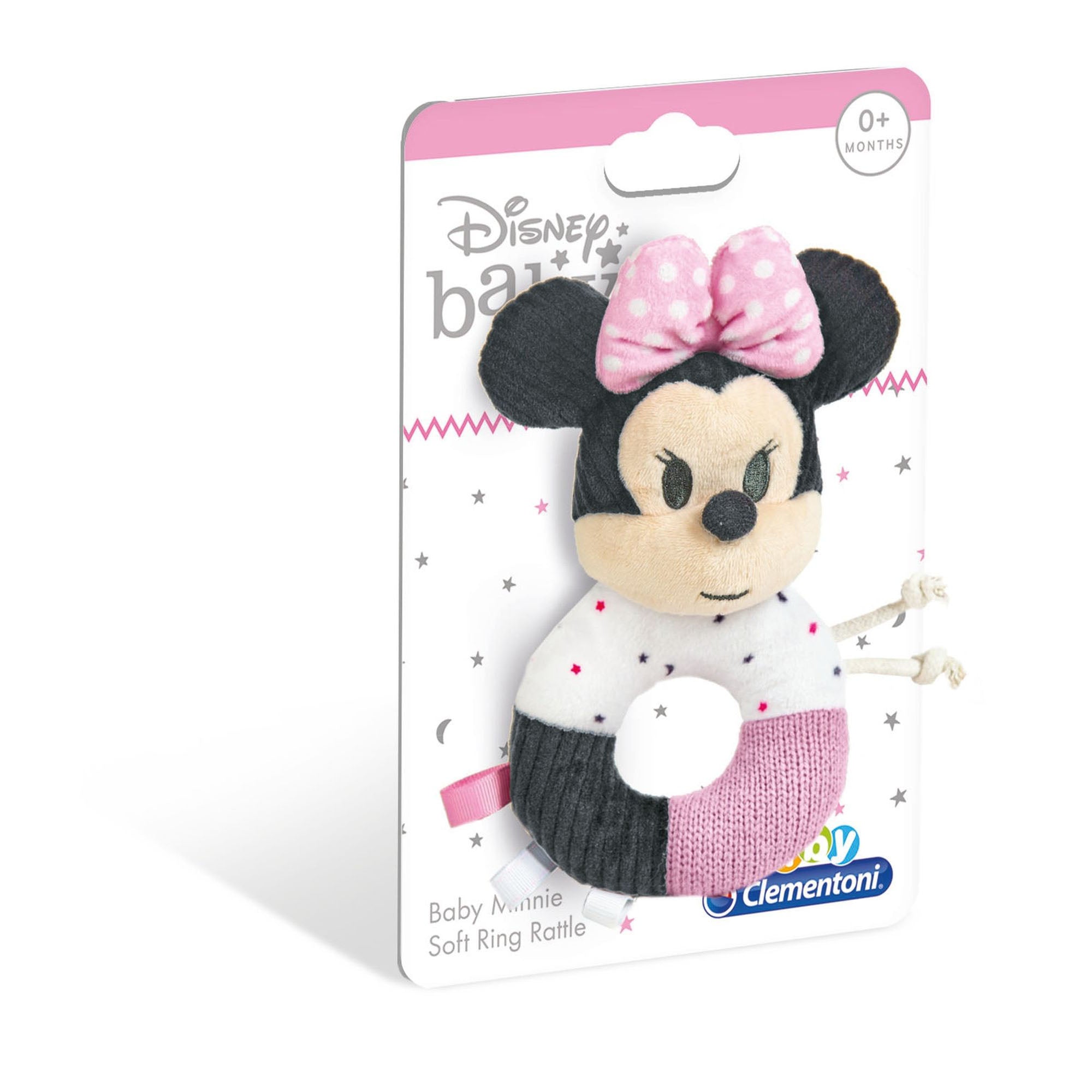 Zornaitoare inel moale Minnie Baby, +0 luni, Clementoni