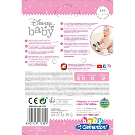 Zornaitoare inel moale Minnie Baby, +0 luni, Clementoni 507315