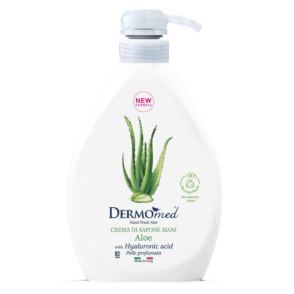 Sapun lichid crema cu Aloe Vera, 1000 ml, Dermomed