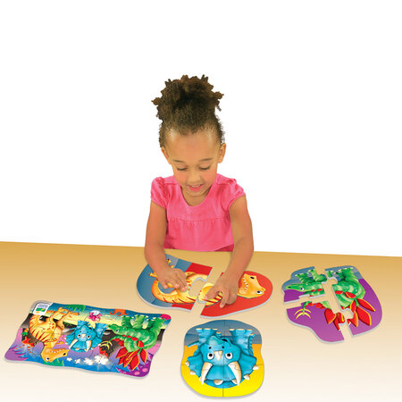 Primul meu set de 4 puzzle-uri Dinozauri, +2 ani, The Learning Journey 507359