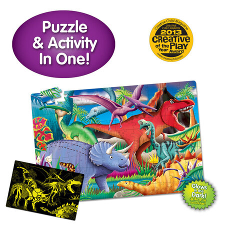Puzzle care straluceste in intuneric, Dinozaurii, The Learning Journey 507472
