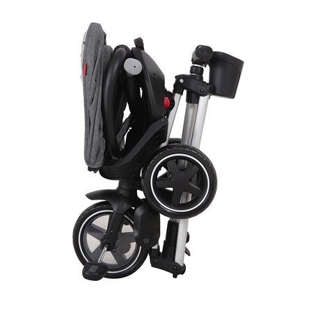 Tricicleta ultrapliabila pentru copii Nova Rubber, Negru, 10 luni-3 ani, Qplay 507572