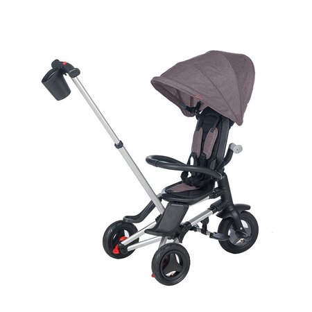 Tricicleta ultrapliabila pentru copii Nova Rubber, Negru, 10 luni-3 ani, Qplay 507573