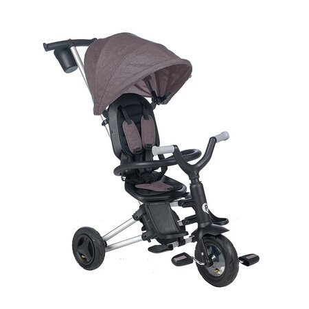 Tricicleta ultrapliabila pentru copii Nova Rubber, Negru, 10 luni-3 ani, Qplay 507570