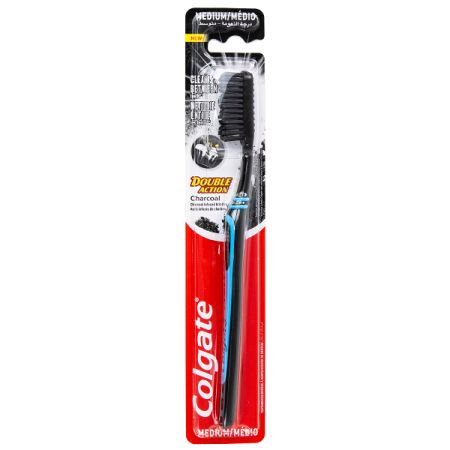 Periuta de dinti Charcoal, Medium, Diverse culori, 1 bucata, Colgate 511115