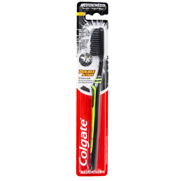 Periuta de dinti Charcoal, Medium, Diverse culori, 1 bucata, Colgate