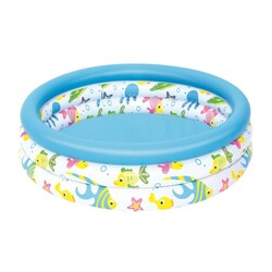 Piscina gonflabila pentru copii, 102x25 cm, Ocean Life, +2 ani, Bestway
